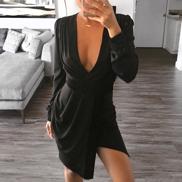 🆕FRANCZESCA BLACK MINI DRESS - Picture 3 of 8